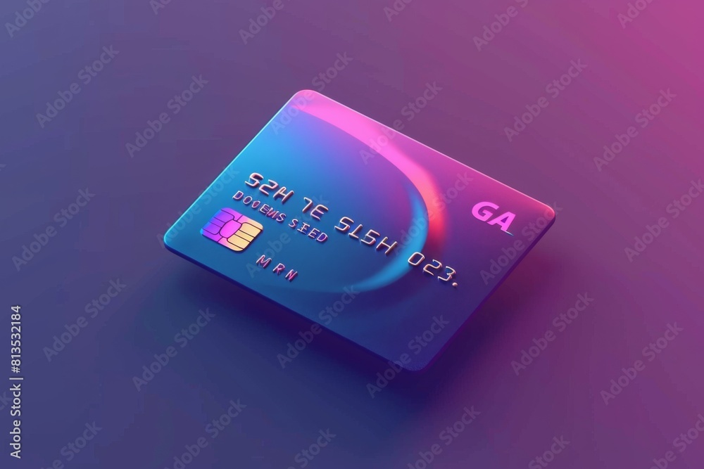 A sleek credit card icon with a gradient effect for a premium feel