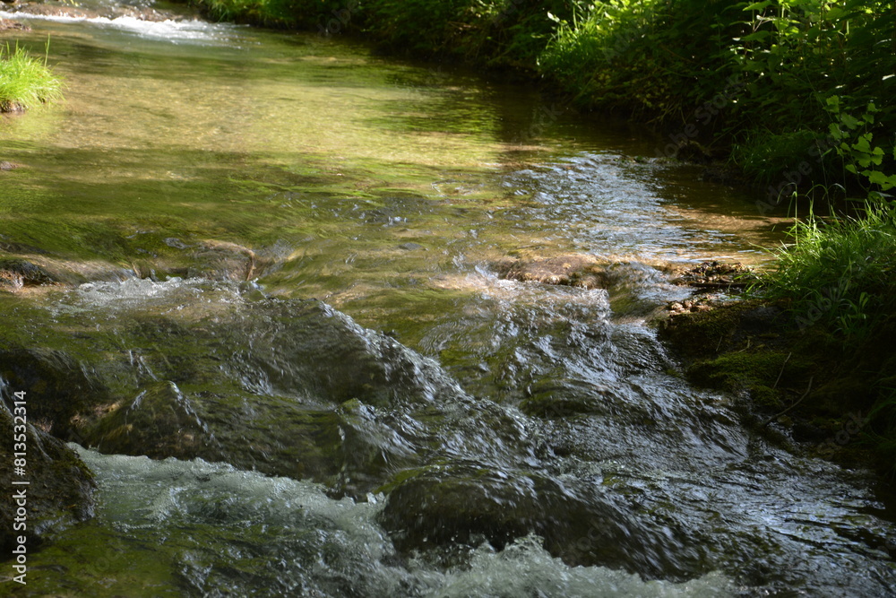 Fototapeta premium Photographs in the nature of Germany. The Urach Waterfalls are located in the town of Bad Urach.