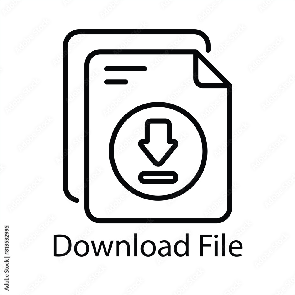Download File Vector icon Download File Vector icon