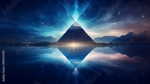 Obraz na płótnie sacred geometry triangle w salonie