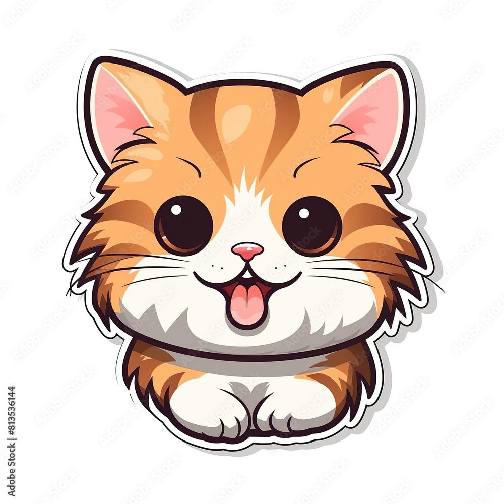 cute cat smile sticker cute cat smile sticker
