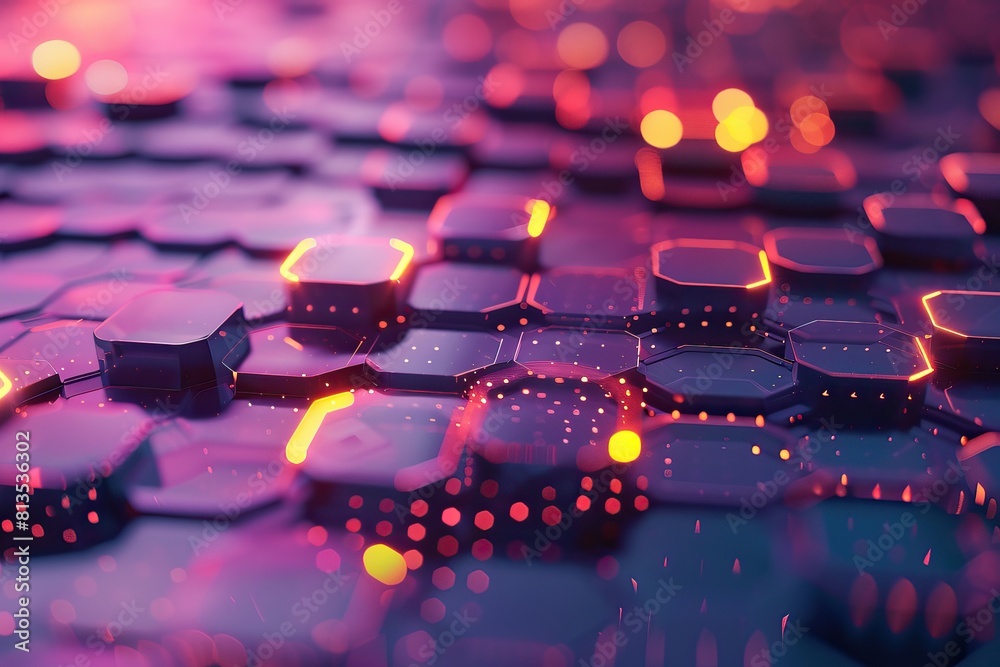 abstract violet technology hexagonal background abstract violet technology hexagonal background