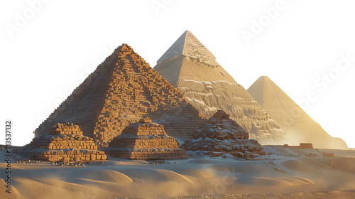 Pyramids of Giza Transparent background