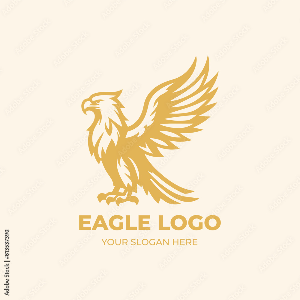 Fototapeta premium The Eagle with Awesome Wing Logo