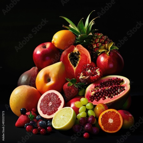 A variety of fresh fruits.