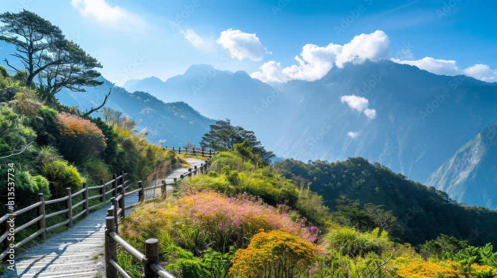 Taiwan's Highland Beauty: Captivating Autumn Scenery of Hehuan Mountain and Taroko National Park Tra