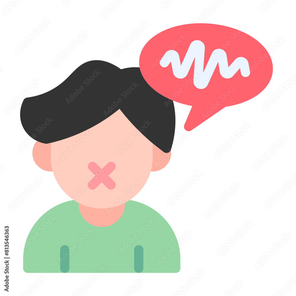 Delay Language Icon With Flat Color Style Delay Language Icon With Flat Color Style