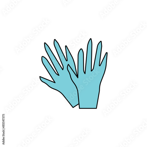 new gloves vector type icon