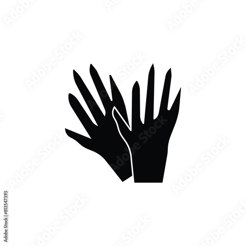 new gloves vector type icon