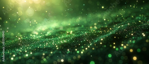 abstract technology background green color 