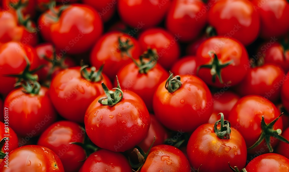 fresh ripe red tomatoes , Generative AI fresh ripe red tomatoes , Generative AI