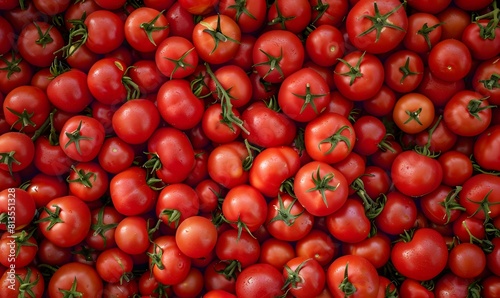 fresh ripe red tomatoes   Generative AI