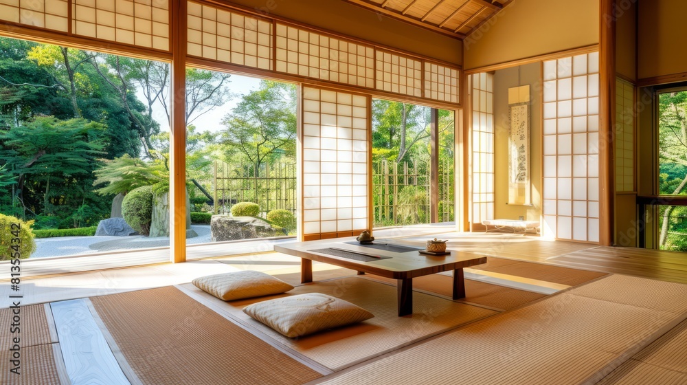 Fototapeta premium Modern minimalist Japanese architecture