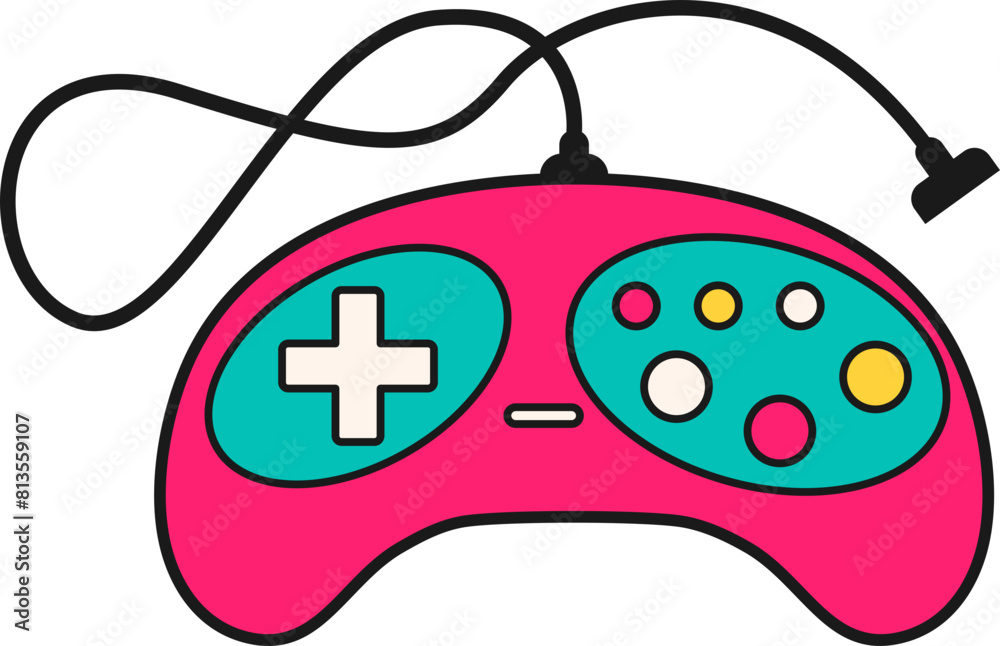 Retro Videogame Illustration Element Retro Videogame Illustration Element