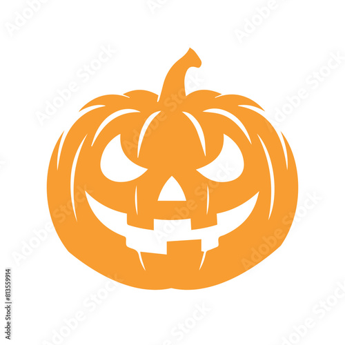 Scary Halloween pumpkin