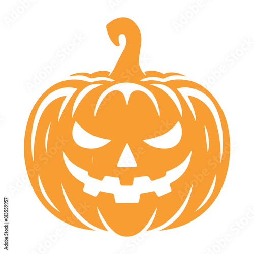 Scary Halloween pumpkin