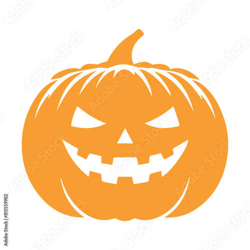 Scary Halloween pumpkin