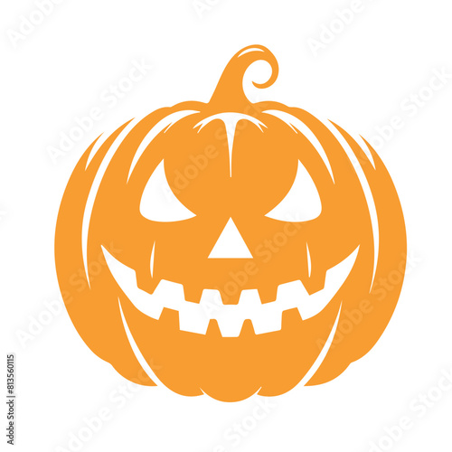 Scary Halloween pumpkin