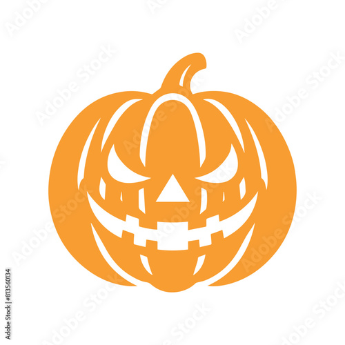 Scary Halloween pumpkin