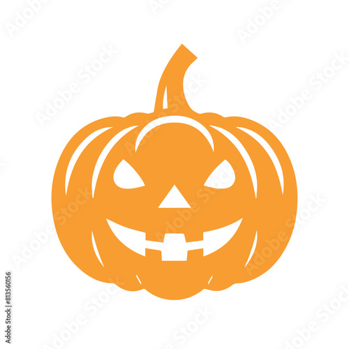 Scary Halloween pumpkin