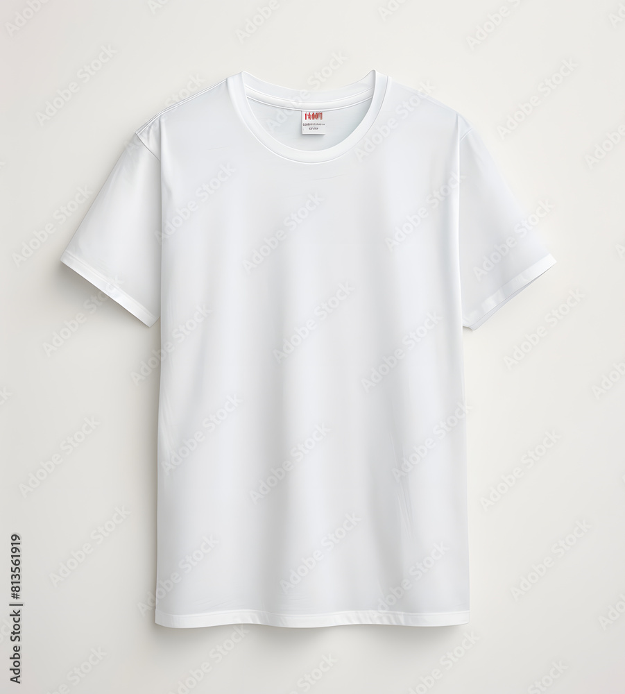 T-shirt white mockup isolated on white background T-shirt white mockup isolated on white background