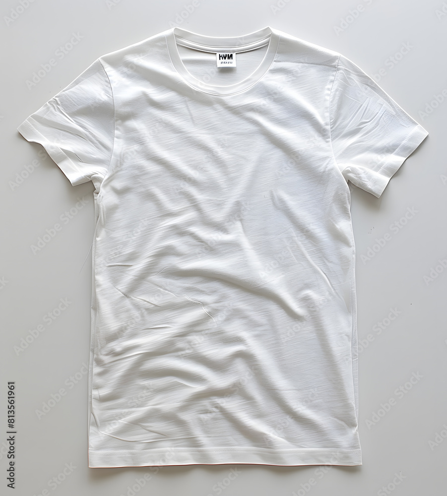 T-shirt white mockup isolated on white background T-shirt white mockup isolated on white background