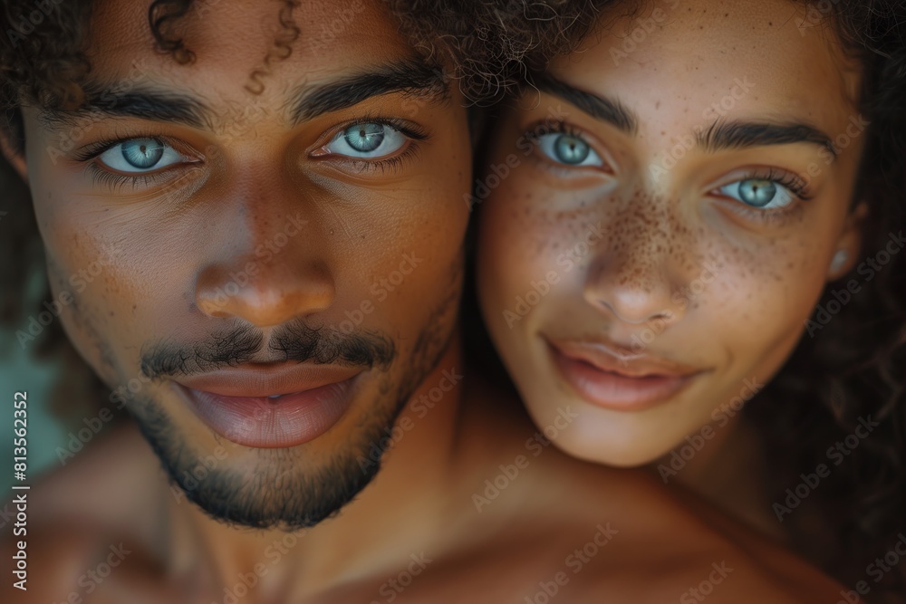 Man and Woman Posing for Picture