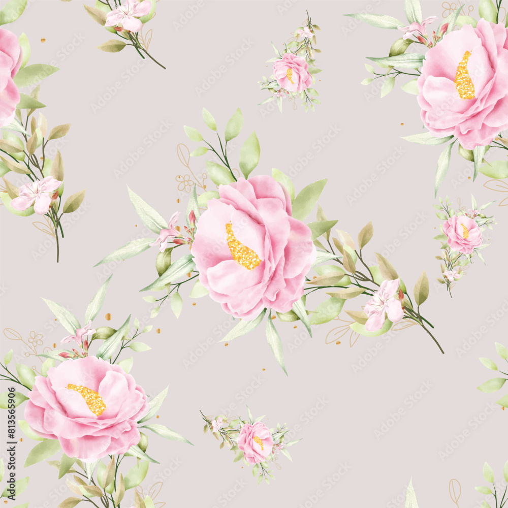 floral summer and autumn seamless pattern illustration floral summer and autumn seamless pattern illustration