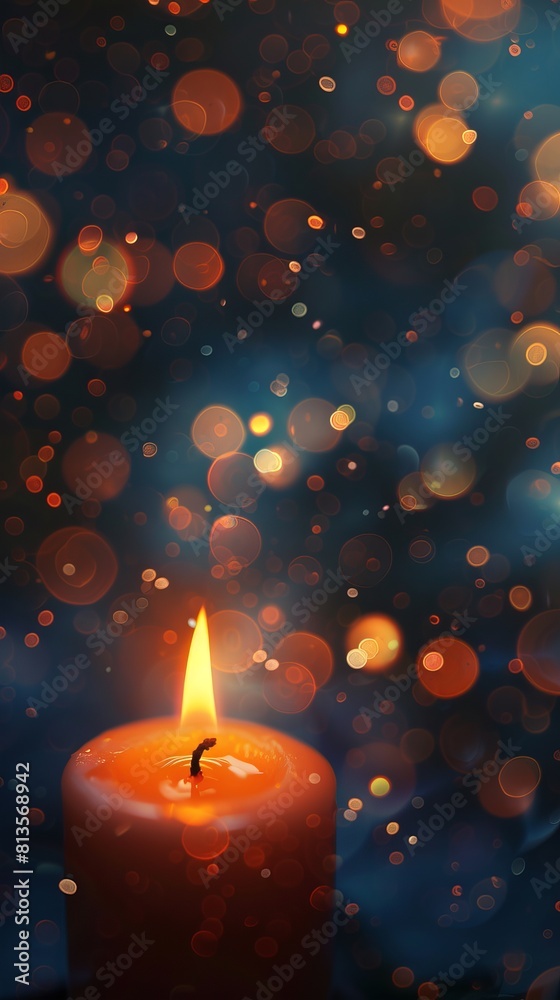 Candle light and bokeh background celebrate Indian Holiday Diwali. Candle light and bokeh background celebrate Indian Holiday Diwali.