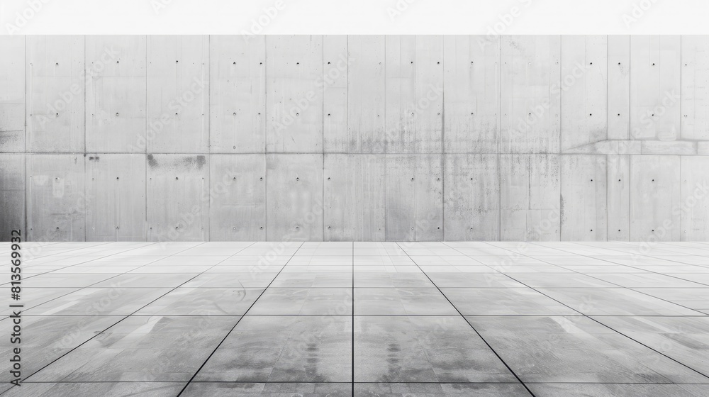 Concrete wall and floor as abstract background, empty grunge interior Concrete wall and floor as abstract background, empty grunge interior