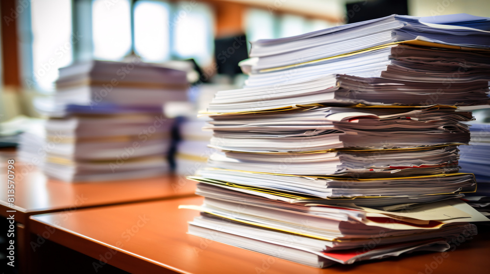a stack of papers on a desk a stack of papers on a desk