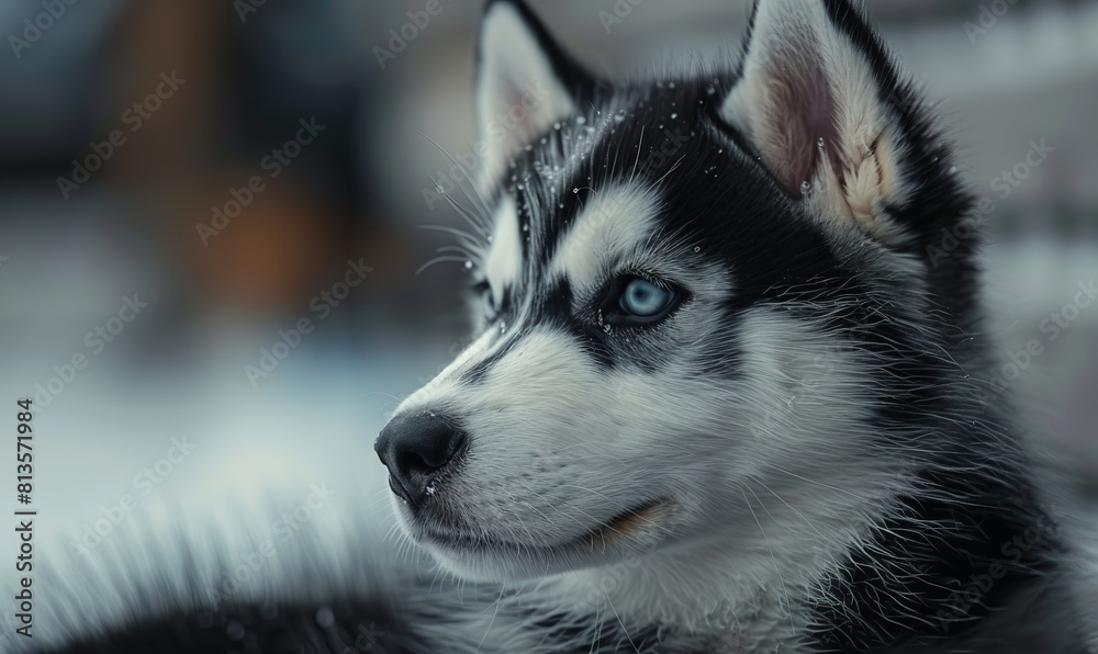 Obraz premium husky puppy