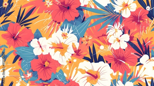 Wallpaper Mural Sweet flower watercolor seamless pattern.soft pastel colors water color seamless pattern for beauty products or other. Torontodigital.ca