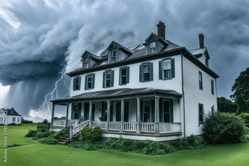 Hurricane Rips Roof off House Hurricane Rips Roof off House