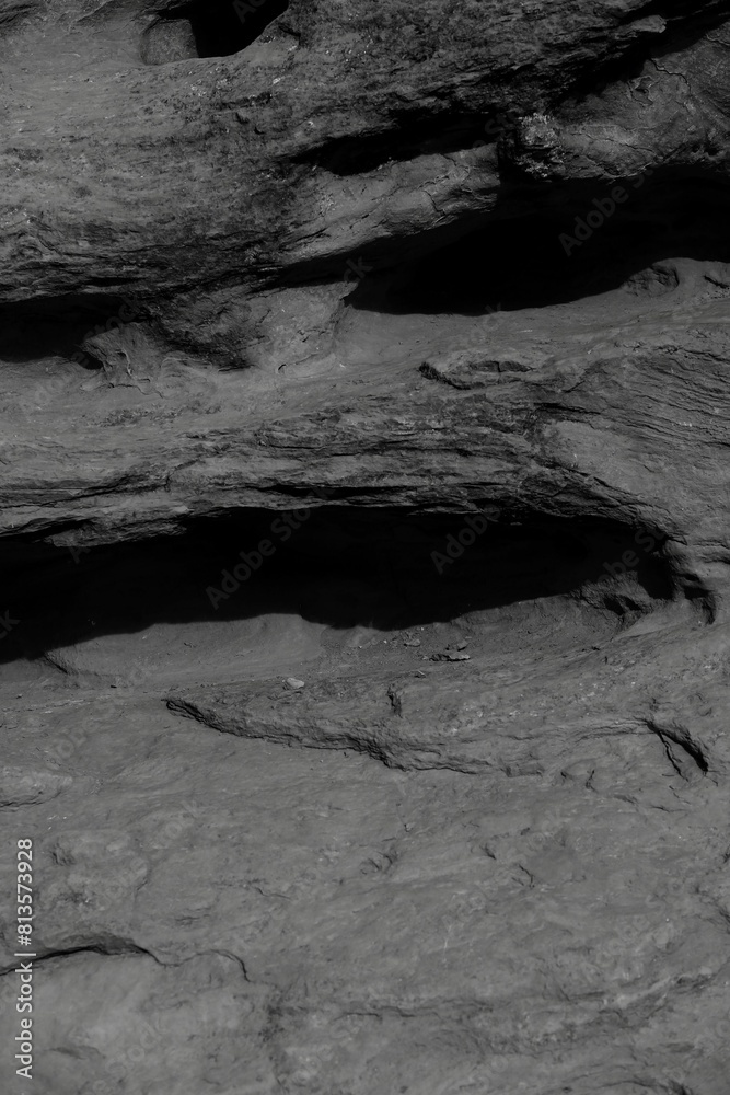 Vertical shot of a rocky mountain in a daylight