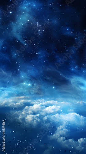 Beautiful blue nebula