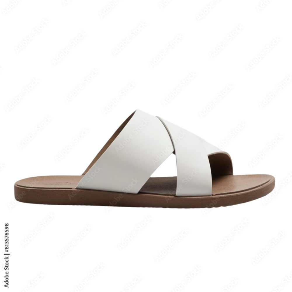slip on slippers sandals on Isolated transparent background png. generated with AI slip on slippers sandals on Isolated transparent background png. generated with AI