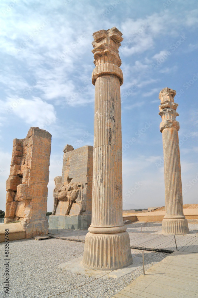 Gateway to all Nations; the entrance into the ancient city of Persepolis, Iran Gateway to all Nations; the entrance into the ancient city of Persepolis, Iran