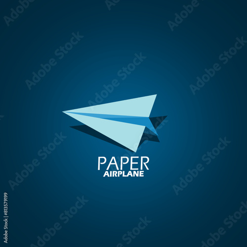 National Paper Airplane Day event banner. A Paper airplane with bold text on a dark blue background to celebrate on May 26th