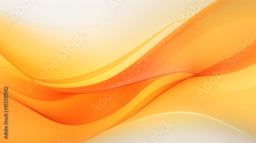 A bright orange and white background with a wavy line