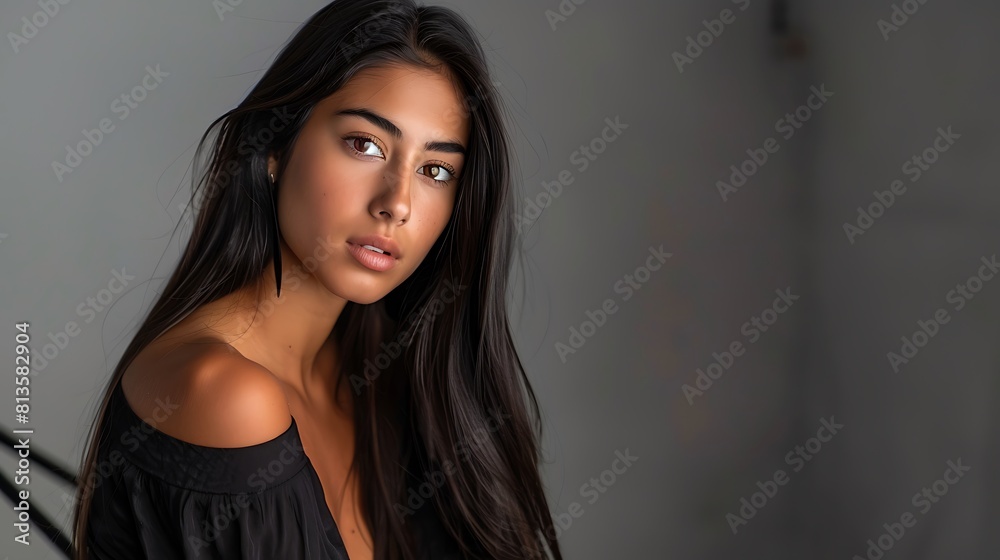 Stylish Irish Model in Clean Studio Environment, Stylish, Irish model, clean studio environment, background Stylish Irish Model in Clean Studio Environment, Stylish, Irish model, clean studio environment, background