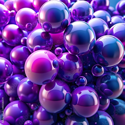 glossy 3d purple spheres background buble walpap