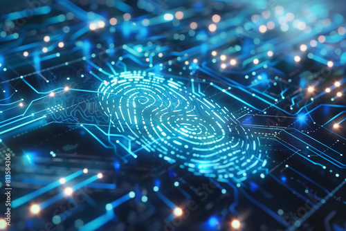 biometric fingerprint scan technology digital