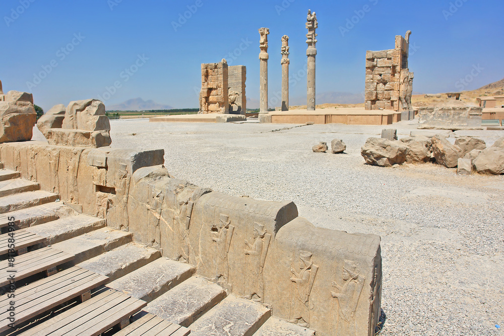 Gateway to all Nations; the entrance into the ancient city of Persepolis, Iran Gateway to all Nations; the entrance into the ancient city of Persepolis, Iran