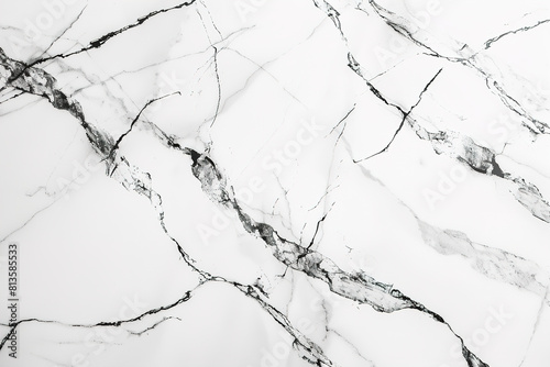 Abstract minimalistic background of elegant black and white marble texture with intricate veins