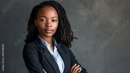 South African Businesswoman in Plain Background, South African, businesswoman, plain background, perfect