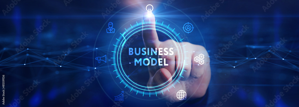 Business, Technology, Internet and network concept. Shows the inscription: BUSINESS MODEL. Business, Technology, Internet and network concept. Shows the inscription: BUSINESS MODEL.