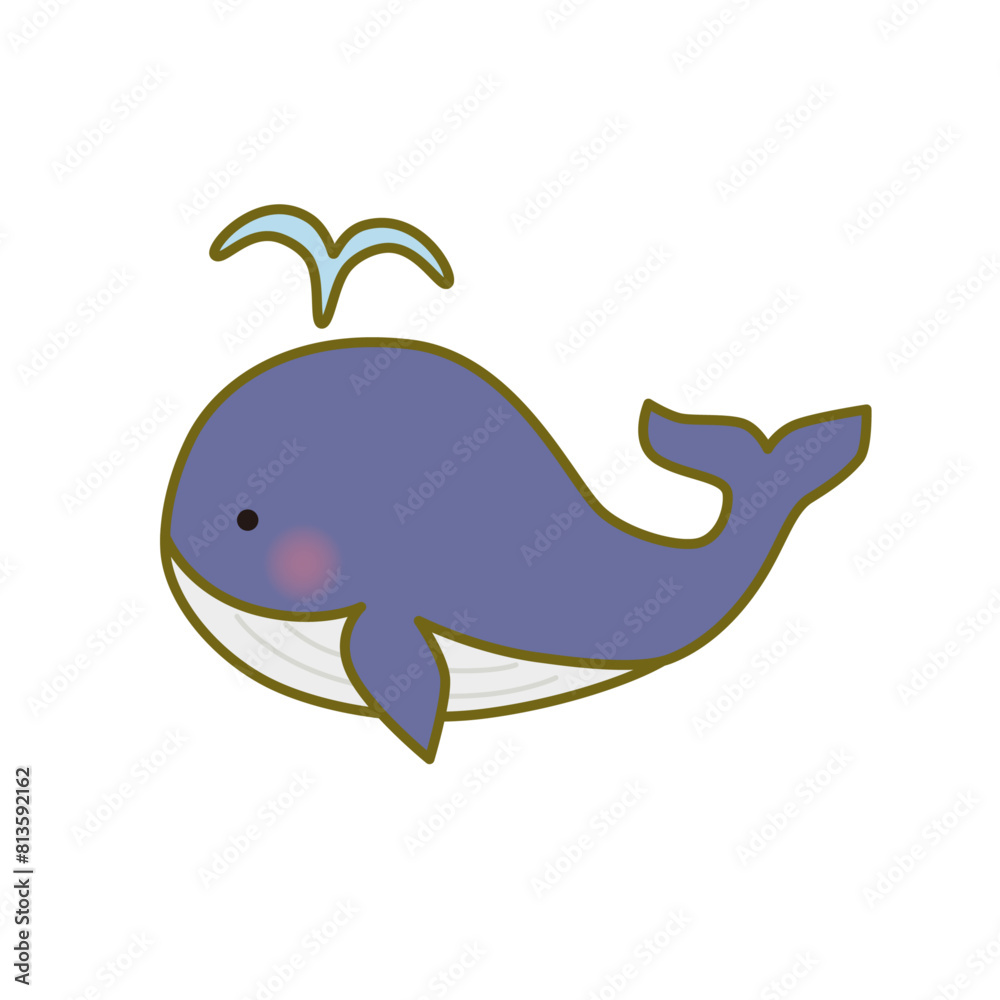クジラのベクターイラスト クジラのベクターイラスト