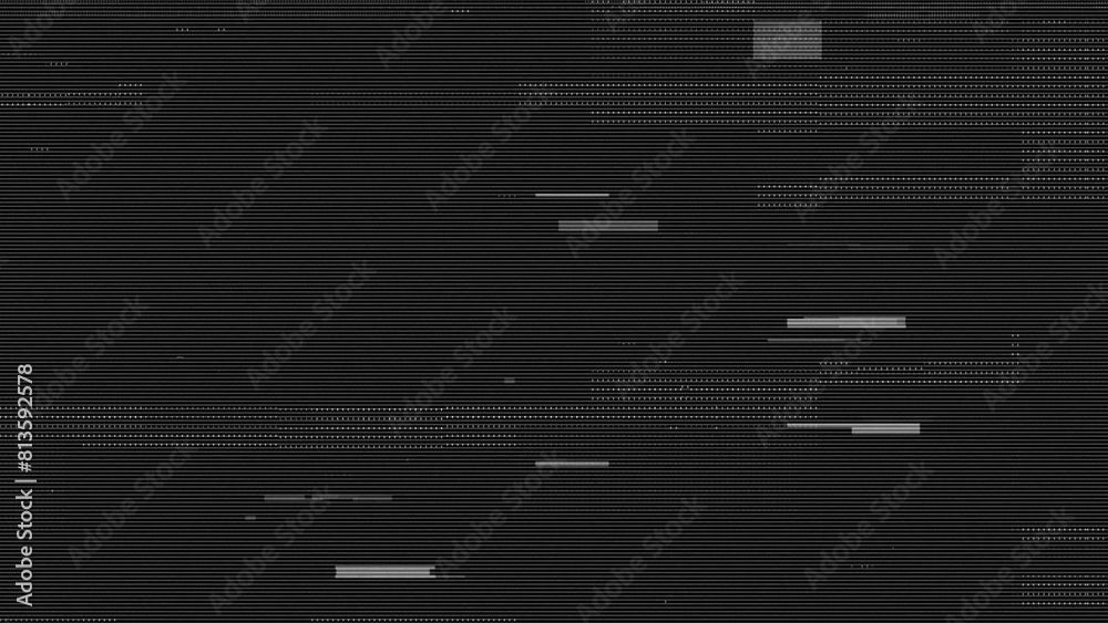 Glitch noise static television or VHS VFX. Tv screen interference distortion effect. Vintage background or glitch transition effect for video editing. Old damaged noisy stripes effect Glitch noise static television or VHS VFX. Tv screen interference distortion effect. Vintage background or glitch transition effect for video editing. Old damaged noisy stripes effect