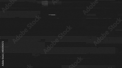 Glitch noise static television or VHS VFX. Tv screen interference distortion effect. Vintage background or glitch transition effect for video editing. Old damaged noisy stripes effect